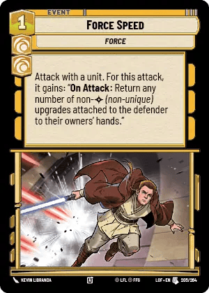 Force Speed (LOF) Uncommon Fantasy Flight Games Standard Non-Foil