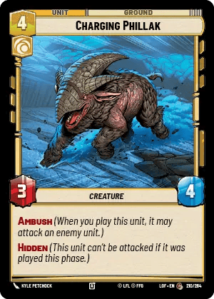 Charging Phillak (LOF) Common Fantasy Flight Games Standard Non-Foil