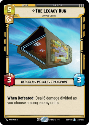The Legacy Run - Doomed Debris (LOF) Legendary Fantasy Flight Games Standard Non-Foil