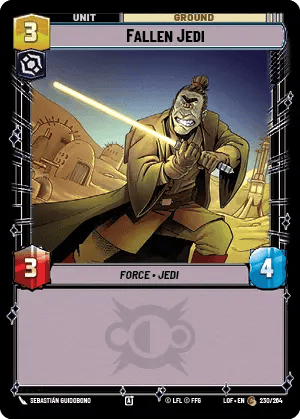 Fallen Jedi (LOF) Common Fantasy Flight Games Standard Non-Foil