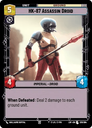 HK-87 Assassin Droid (LOF) Uncommon Fantasy Flight Games Standard Non-Foil