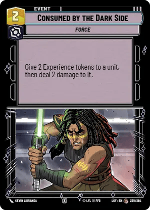Consumed by the Dark Side (LOF) Common Fantasy Flight Games Standard Non-Foil