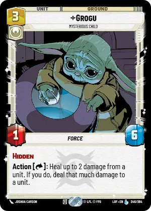 Grogu - Mysterious Child (LOF) Legendary Fantasy Flight Games Standard Non-Foil