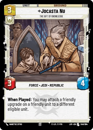 Jocasta Nu - The Gift of Knowledge (LOF) Uncommon Fantasy Flight Games Standard Non-Foil