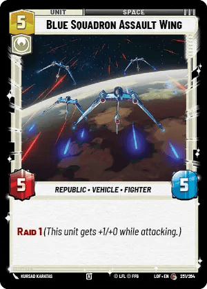 Blue Squadron Assault Wing (LOF) Common Fantasy Flight Games Standard Non-Foil