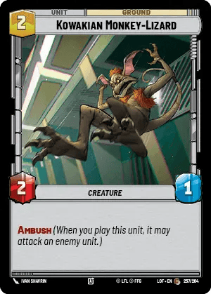 Kowakian Monkey-Lizard (LOF) Common Fantasy Flight Games Standard Non-Foil