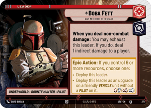 Boba Fett - Any Methods Necessary (JTL) Starter Fantasy Flight Games Hyperspace Non-Foil