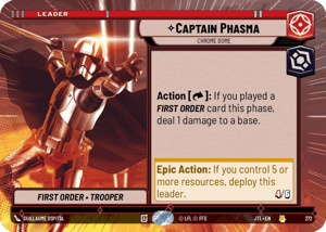 Captain Phasma - Chrome Dome (JTL) Rare Fantasy Flight Games Hyperspace Non-Foil