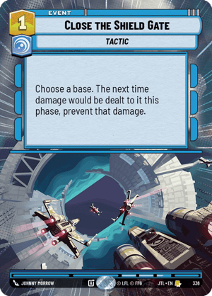 Close the Shield Gate (JTL) Rare Fantasy Flight Games Hyperspace Non-Foil