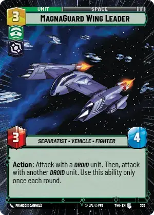 MagnaGuard Wing Leader (TWI) Uncommon Star Wars Unlimited Fantasy Flight Games Hyperspace Non-Foil 