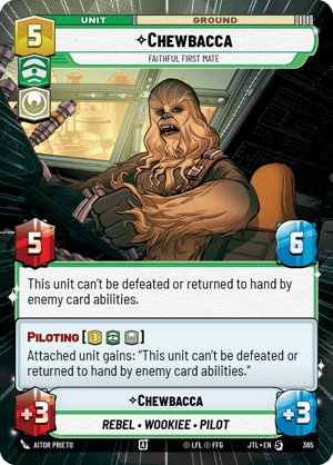 Chewbacca - Faithful First Mate (JTL) Starter Fantasy Flight Games Hyperspace Non-Foil