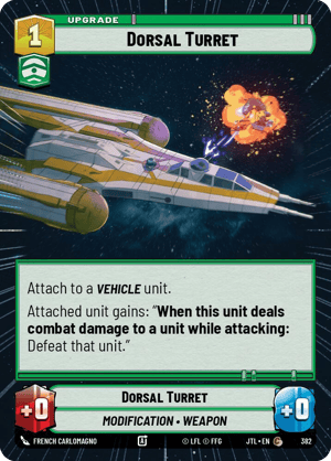 Dorsal Turret (JTL) Common Fantasy Flight Games Hyperspace Non-Foil