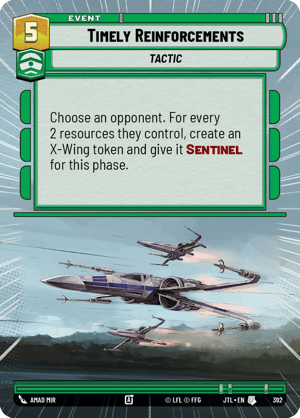 Timely Reinforcements (JTL) Uncommon Fantasy Flight Games Hyperspace Non-Foil