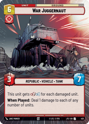 War Juggernaut (JTL) Uncommon Fantasy Flight Games Hyperspace Non-Foil