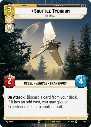 Shuttle Tydirium - Fly Casual (JTL) Starter Fantasy Flight Games Hyperspace Non-Foil