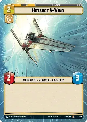 Hotshot V-Wing (TWI) Common Star Wars Unlimited Fantasy Flight Games Hyperspace Non-Foil 