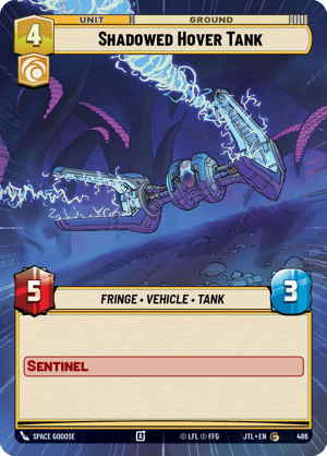 Shadowed Hover Tank (JTL) Common Fantasy Flight Games Hyperspace Non-Foil