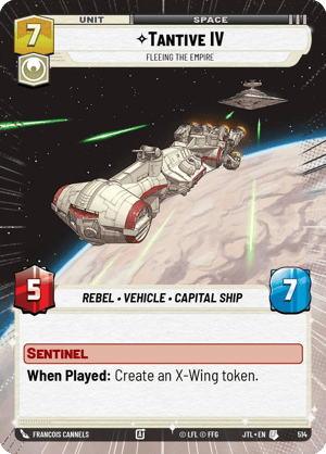 Tantive IV - Fleeing the Empire (JTL) Uncommon Fantasy Flight Games Hyperspace Non-Foil
