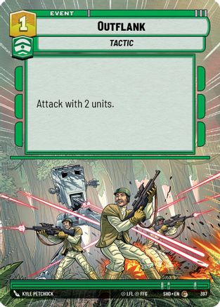 Outflank (SHD) Common Star Wars Unlimited Fantasy Flight Games Hyperspace Non-Foil 