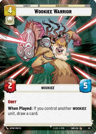 Wookiee Warrior (SHD) Common  Fantasy Flight Games Hyperspace Non-Foil 