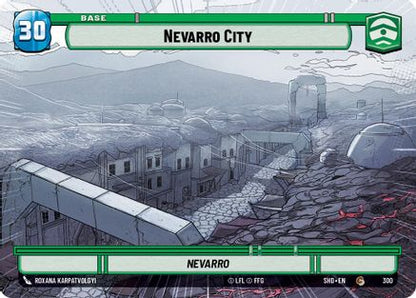 Nevarro City - Nevarro (SHD) Common Star Wars Unlimited Fantasy Flight Games Hyperspace Non-Foil 