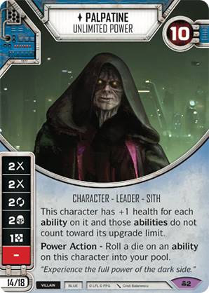 Palpatine - Unlimited Power (CONV) Legendary Star Wars Destiny Fantasy Flight Games