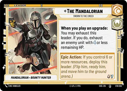 The Mandalorian - Sworn to the Creed (SHD) Starter Star Wars Unlimited Fantasy Flight Games Standard Non-Foil 