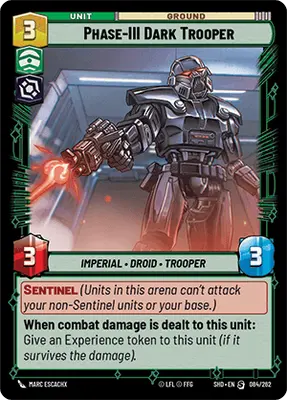 Phase-III Dark Trooper (SHD) Starter Star Wars Unlimited Fantasy Flight Games Standard Non-Foil 