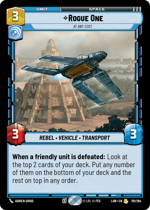 Rogue One - At Any Cost (LAW) Rare Fantasy Flight Games Standard Non-Foil