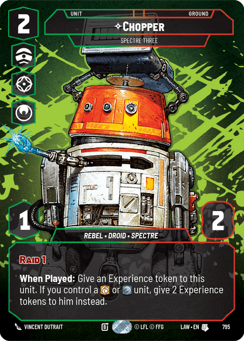 Chopper - Spectre Three (LAW) Uncommon Fantasy Flight Games Prestige Non-Foil