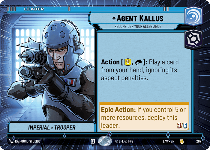 Agent Kallus - Reconsider Your Allegiance (LAW) Rare Fantasy Flight Games Hyperspace Non-Foil