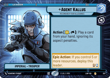 Agent Kallus - Reconsider Your Allegiance (LAW) Rare Fantasy Flight Games Hyperspace Non-Foil