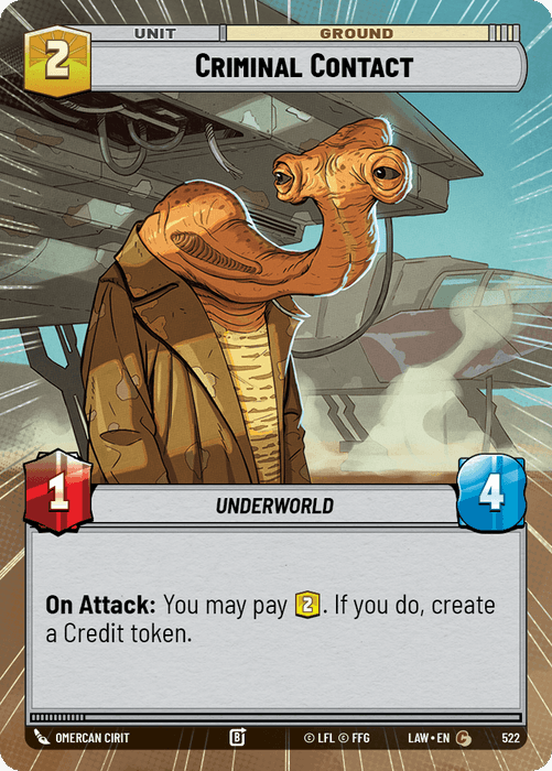 Criminal Contact (LAW) Common Fantasy Flight Games Hyperspace Non-Foil