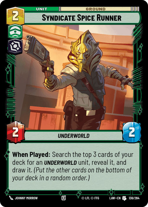 Syndicate Spice Runner (LAW) Uncommon Fantasy Flight Games Standard Non-Foil
