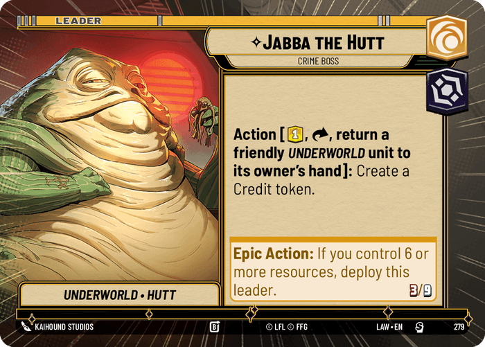 Jabba the Hutt - Crime Boss (LAW) Starter Fantasy Flight Games Hyperspace Non-Foil