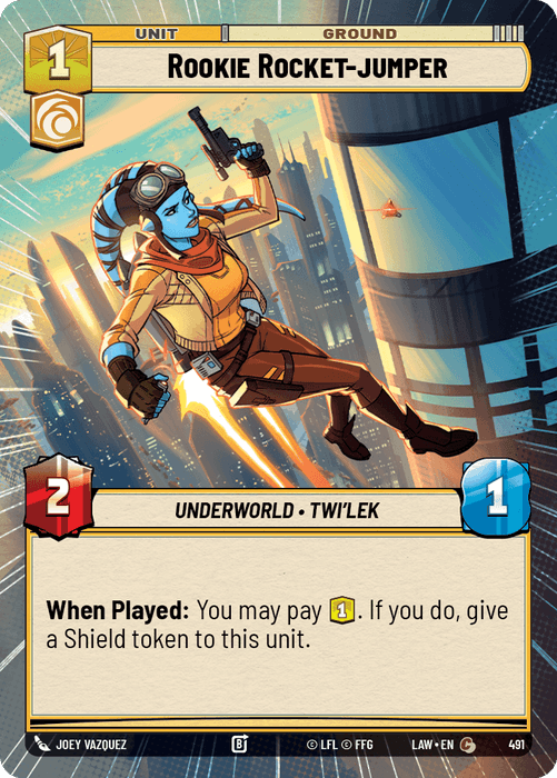 Rookie Rocket-jumper (LAW) Common Fantasy Flight Games Hyperspace Non-Foil