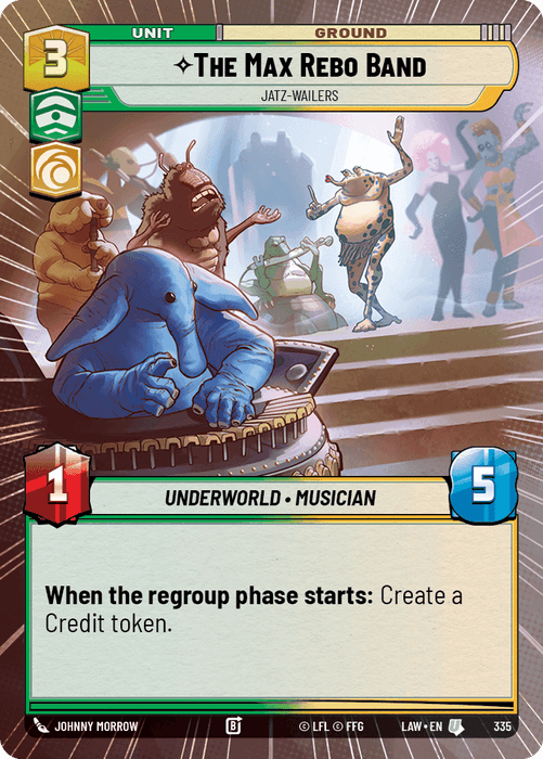 The Max Rebo Band - Jatz-Wailers (LAW) Uncommon Fantasy Flight Games Hyperspace Non-Foil
