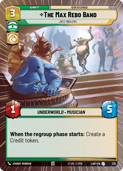 The Max Rebo Band - Jatz-Wailers (LAW) Uncommon Fantasy Flight Games Hyperspace Non-Foil