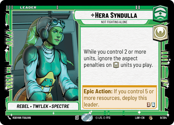 Hera Syndulla - Not Fighting Alone (LAW) Common Fantasy Flight Games Standard Non-Foil