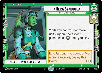 Hera Syndulla - Not Fighting Alone (LAW) Common Fantasy Flight Games Standard Non-Foil