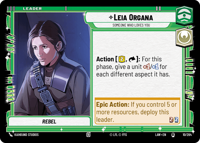 Leia Organa - Someone Who Loves You (LAW) Starter Fantasy Flight Games Standard Non-Foil
