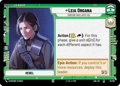 Leia Organa - Someone Who Loves You (LAW) Starter Fantasy Flight Games Standard Non-Foil