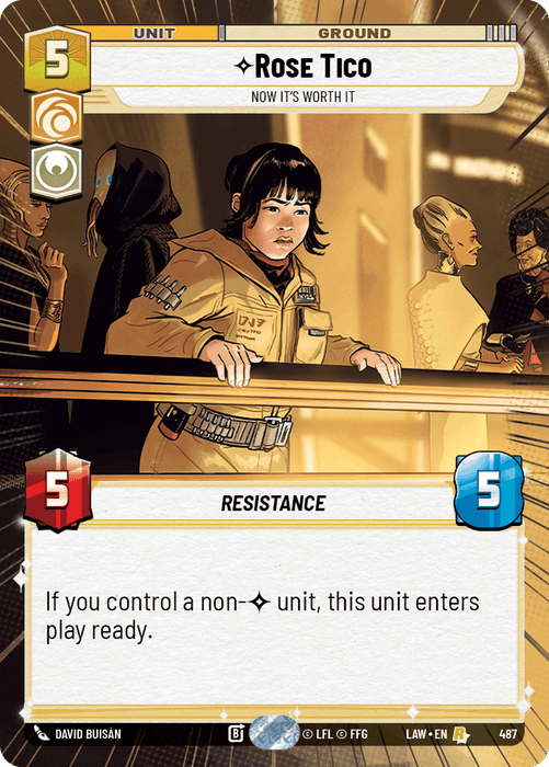 Rose Tico - Now It's Worth It (LAW) Rare Fantasy Flight Games Hyperspace Non-Foil