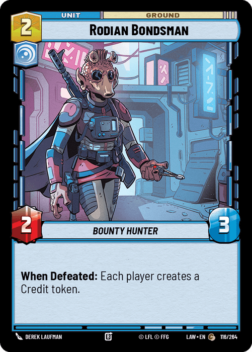 Rodian Bondsman (LAW) Common Fantasy Flight Games Standard Non-Foil