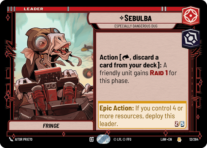 Sebulba - Especially Dangerous Dug (LAW) Rare Fantasy Flight Games Standard Non-Foil