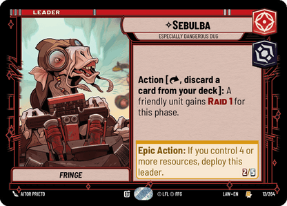 Sebulba - Especially Dangerous Dug (LAW) Rare Fantasy Flight Games Standard Non-Foil