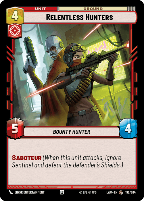 Relentless Hunters (LAW) Common Fantasy Flight Games Standard Non-Foil