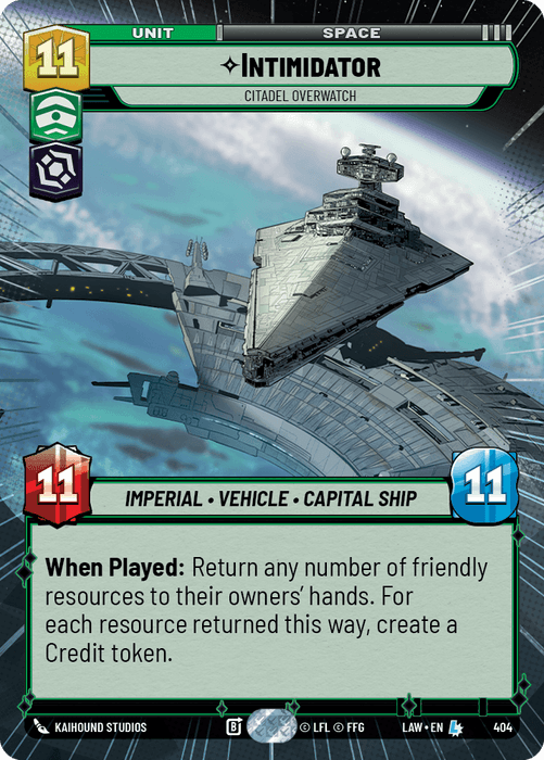 Intimidator - Citadel Overwatch (LAW) Legendary Fantasy Flight Games Hyperspace Non-Foil