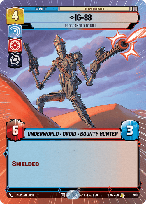 IG-88 - Programmed to Kill (LAW) Rare Fantasy Flight Games Hyperspace Non-Foil