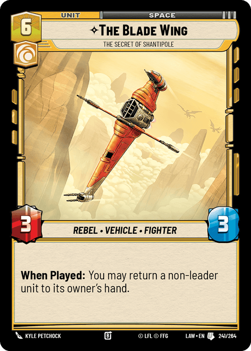The Blade Wing - The Secret of Shantipole (LAW) Uncommon Fantasy Flight Games Standard Non-Foil